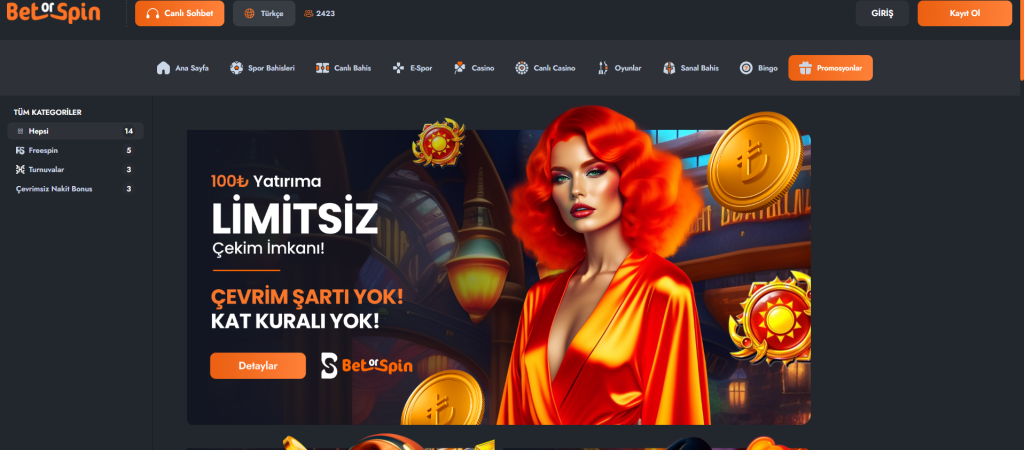 BetOrSpin Giriş