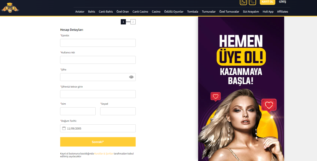 holiganbet kayıt